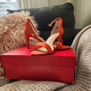 Kelly & Katie Vibrant Orange Heels